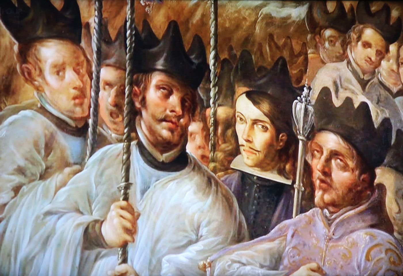 self portrait in the apotheoses of saint michael on the walls of the sacristy of the cathedral of mexico city